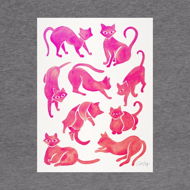 pink cat positions by CatCoq